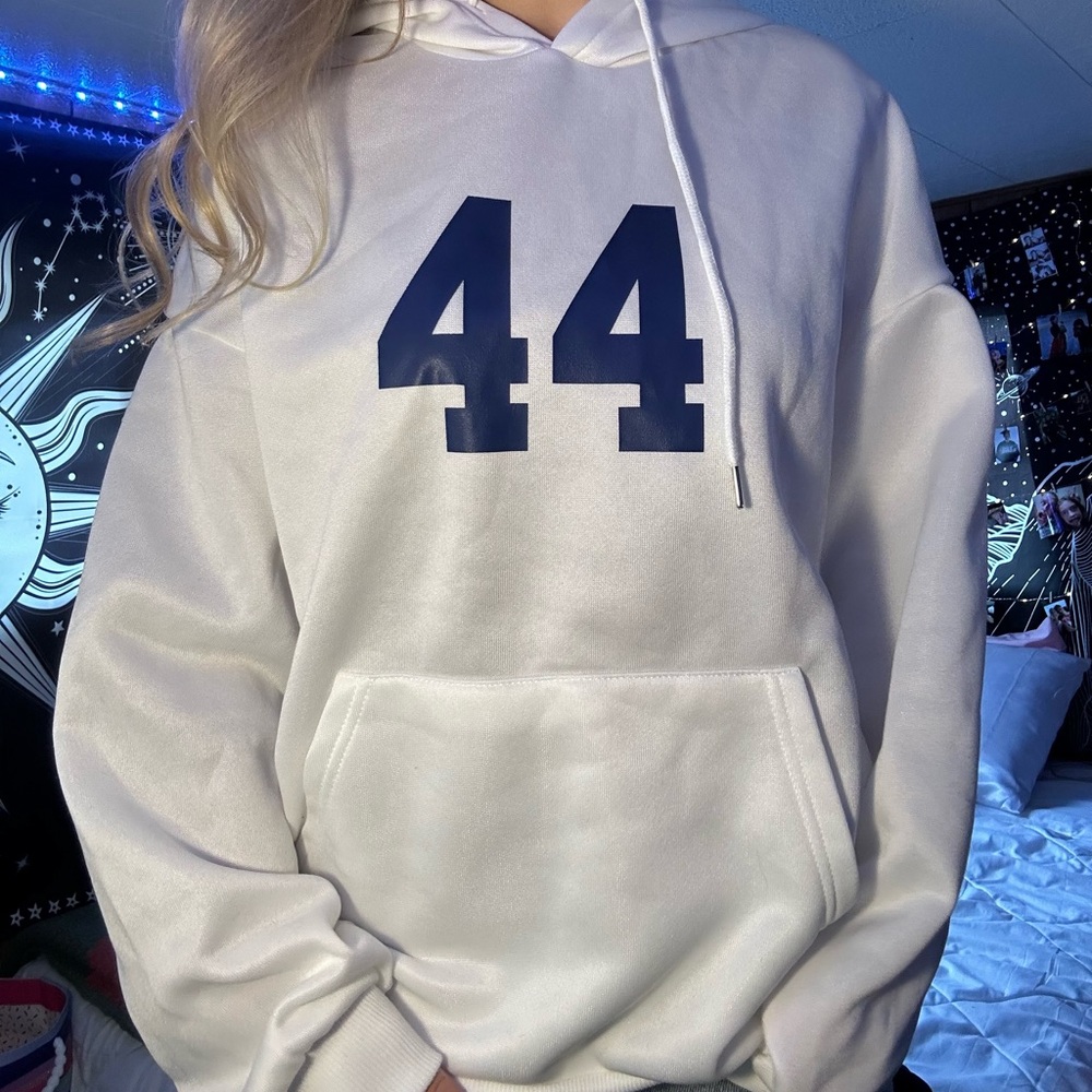 White 44 hoodie